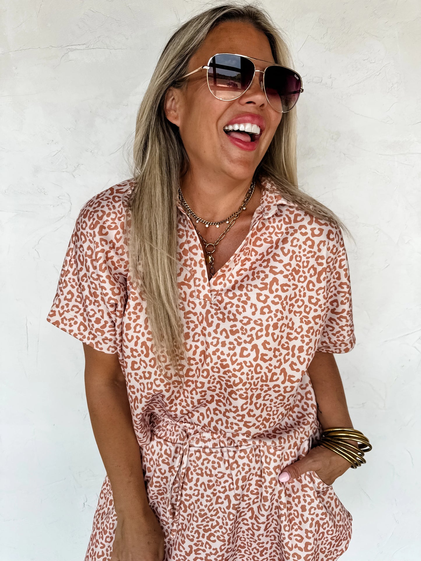 PREORDER- HOT TO SPOT CHEETAH SKORT SET