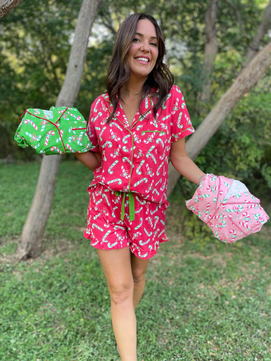 Christmas Candy Pajama Set in Three Colors