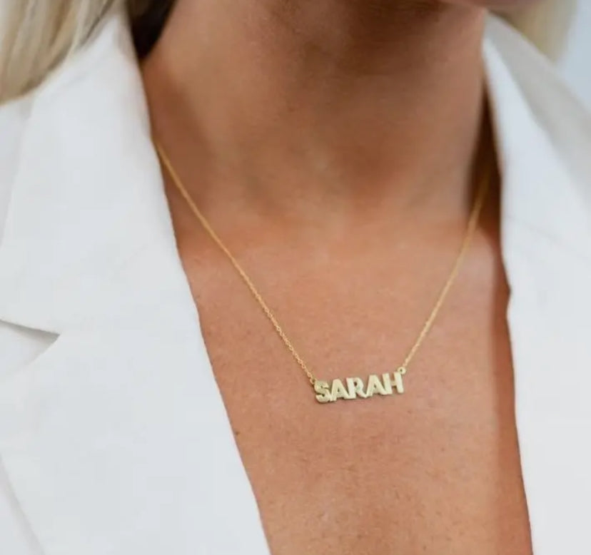 Gatsby Nameplate Necklace