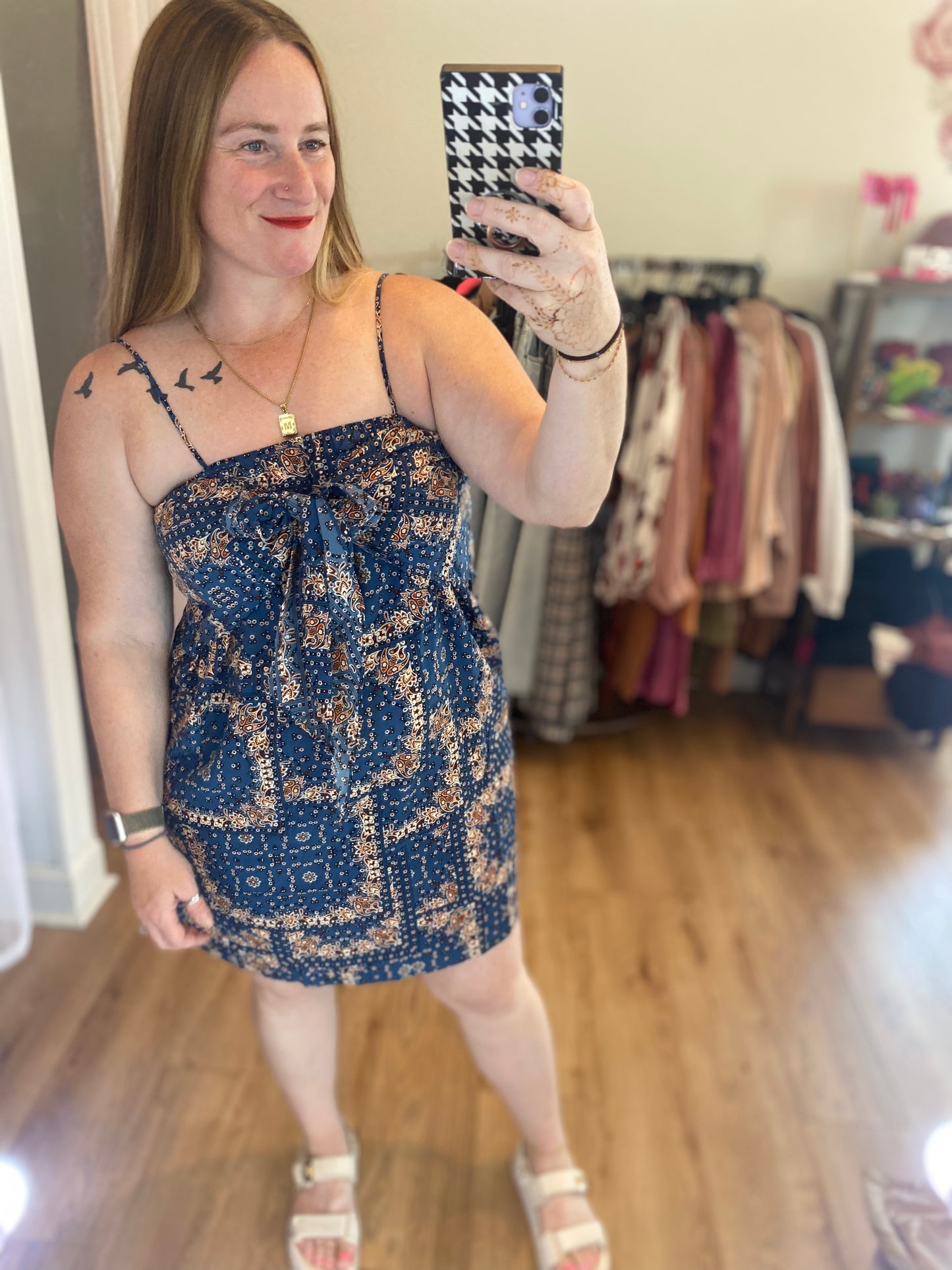 Party in Paisley Dress